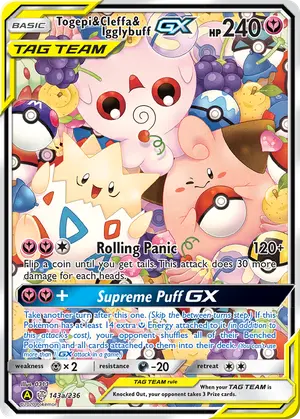 Togepi & Cleffa & Igglybuff-GX 143a, Cosmic Eclipse
