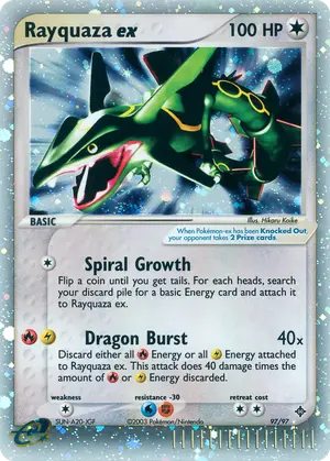 Rayquaza ex 97/97, EX Dragon