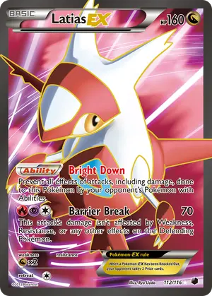 Latias EX 112 Full Art 112/116, Plasma Freeze