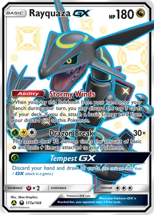 Rayquaza-GX 177a, Celestial Storm