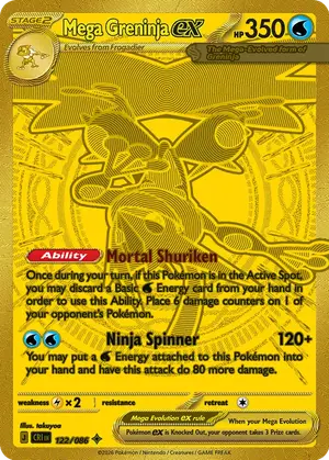 Mega Greninja ex 122, Chaos Rising