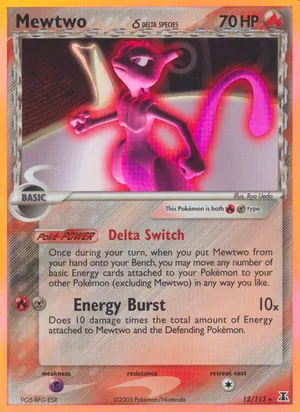 Mewtwo Delta Species 12/113, EX Delta Species