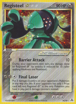 Registeel Star 92/92, EX Legend Maker