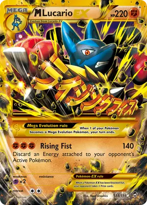 M Lucario EX 113, Furious Fists