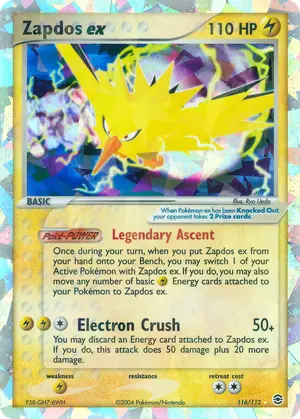 Zapdos ex 116/112, EX FireRed & LeafGreen