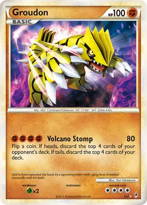 Groudon Shiny SL4, Call of Legends