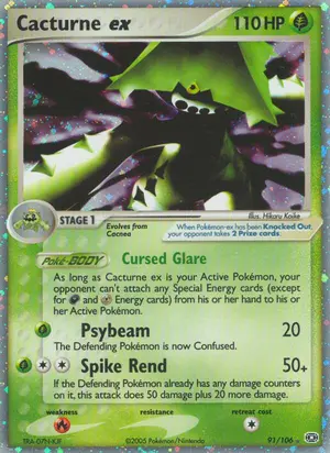 Cacturne ex 91/106, EX Emerald