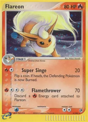 Flareon 5/100, EX Sandstorm