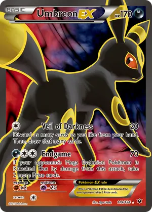 Umbreon EX Full Art 119/124, XY - Fates Collide