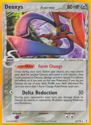 Deoxys Delta Species Defense Forme 4/110, EX Holon Phantoms