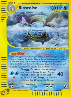 Blastoise 4, Expedition Base Set