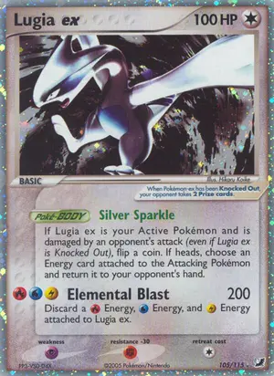 Lugia ex 105/115, EX Unseen Forces