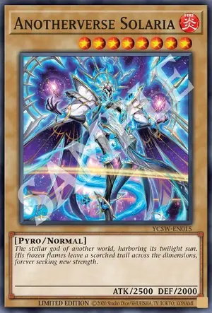 Anotherverse Solaria SR YCSW-EN015, Yu-Gi-Oh! Championship Series Prize Cards