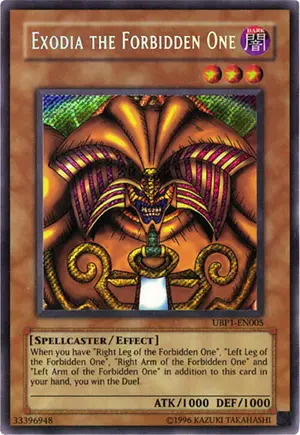 Exodia the Forbidden One UBP1-EN005, GX Ultimate Beginner's Pack 1