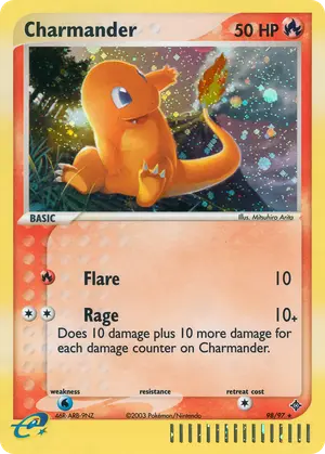 Charmander 98/97, EX Dragon