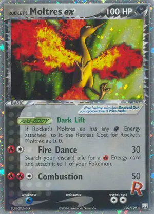 Rockets Moltres ex 100/109, EX Team Rocket Returns