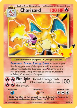 Charizard 4/102, Celebrations: Classic Collection