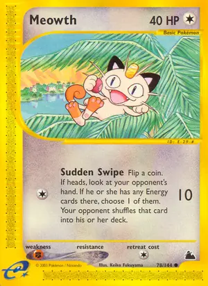 Meowth 078/144, Skyridge