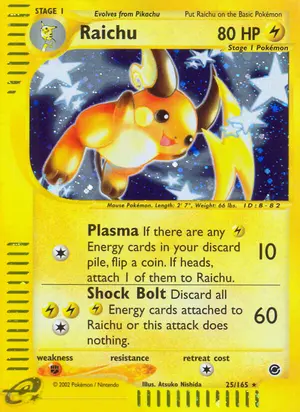 Raichu 25, Expedition Base Set
