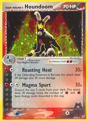 Team Magmas Houndoom 10 95 10/95, EX Team Magma vs Team Aqua