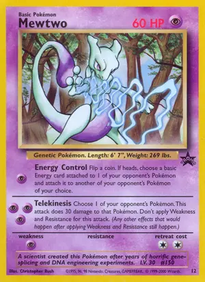 Mewtwo 12, Wizards Black Star Promos