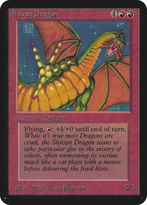 Shivan Dragon 174, Limited Edition Alpha