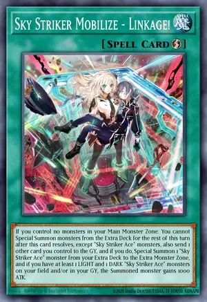 Sky Striker Mobilize Linkage Starlight Rare Extended Art MAMO-EN020, Magnificent Monsters