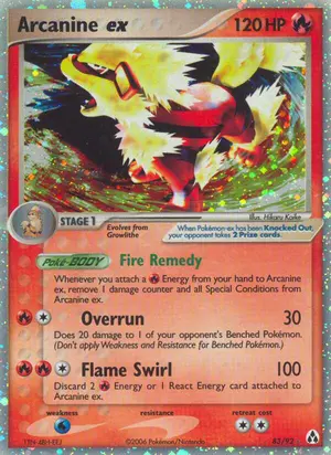 Arcanine ex 83/92, EX Legend Maker