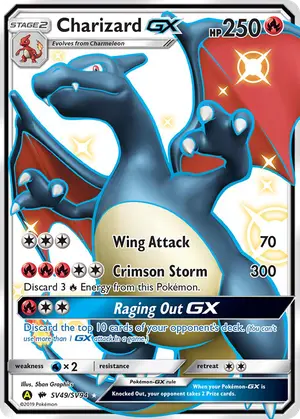 Charizard GX SV49/SV94, Hidden Fates: Shiny Vault