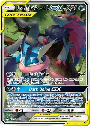 Greninja & Zoroark GX 201, Unbroken Bonds