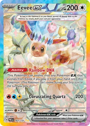 Eevee ex 167, Prismatic Evolutions