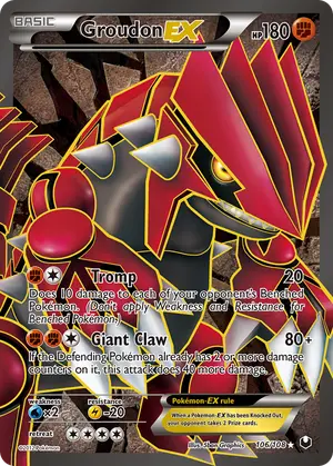 Groudon EX 106 Full Art 106/108, Dark Explorers