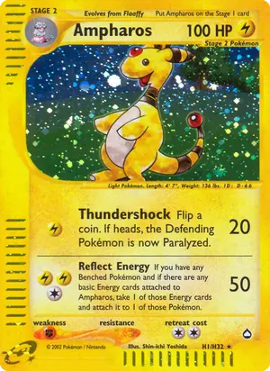 Ampharos H1 H01/H32, Aquapolis