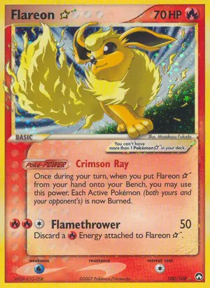 Flareon Star 100/108, EX Power Keepers