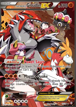 Team Magmas Groudon EX 15/34, Double Crisis