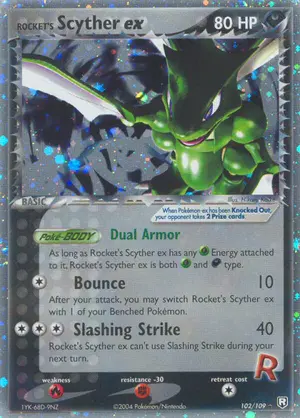 Rockets Scyther ex 102/109, EX Team Rocket Returns