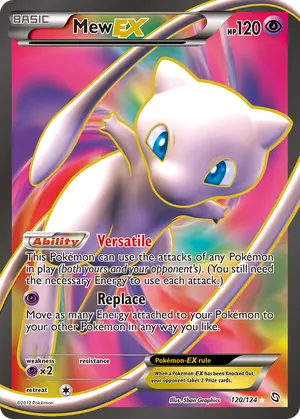 Mew EX 120 Full Art 120/124, Dragons Exalted