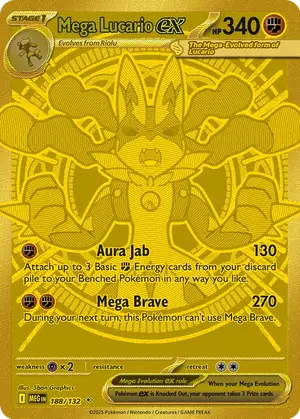 Mega Lucario ex 188, Mega Evolution