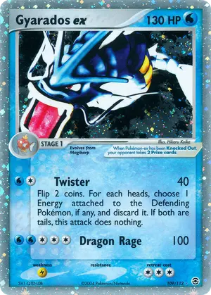 Gyarados ex 109/112, EX FireRed & LeafGreen
