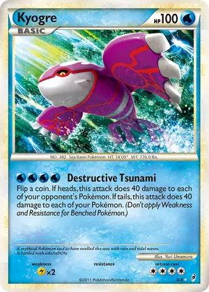 Kyogre Shiny SL6, Call of Legends