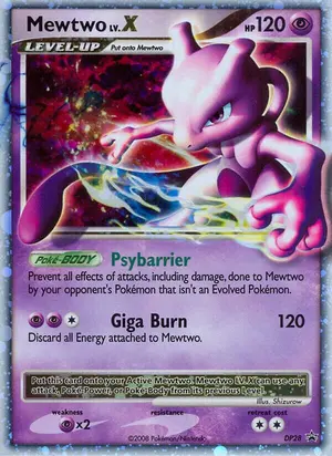Mewtwo LVX DP28 DP28, Diamond and Pearl Promos