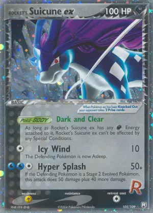 Rockets Suicune ex 105/109, EX Team Rocket Returns