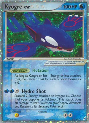 Kyogre ex 95/100, EX Crystal Guardians