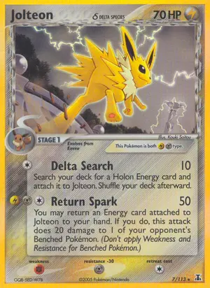 Jolteon Delta Species 7/113, EX Delta Species