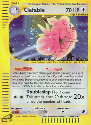 Clefable 7, Expedition Base Set