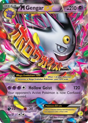 M Gengar-EX XY166, XY Black Star Promos