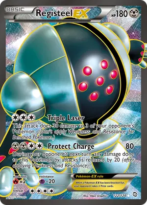 Registeel EX 122 Full Art 122/124, Dragons Exalted