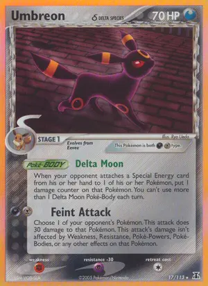 Umbreon Delta Species 17/113, EX Delta Species