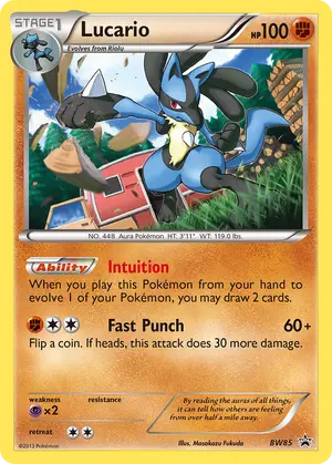 Lucario BW85, BW Black Star Promos